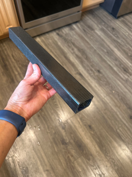 2x2 Twill 12” x 1-1.5” x .12” Square Tube
