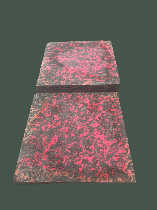 FLASH SALE: 6x6 Red Marbled @ 3/16" thick I have 4 sheets for 40$ each.