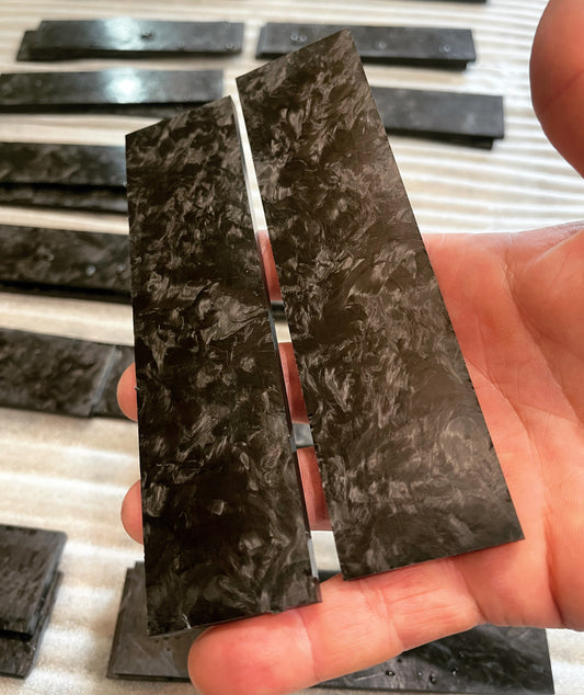 Marbled Carbon Fiber Scales 1.5x6x3/16